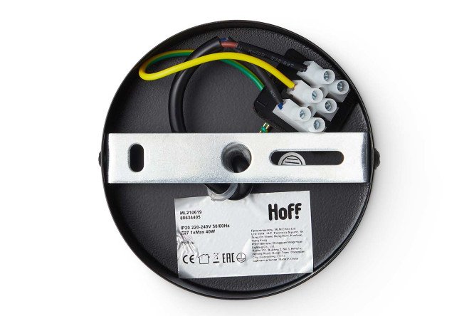 Фото 7 Светильник подвесной HOFF Noir Auris 7 кв.м., 20х39х20 см, E27