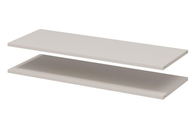 Изображение товара Комплект полок HOFF Блокс 2 шт. для каркаса шириной 100 см, цвет бежевый