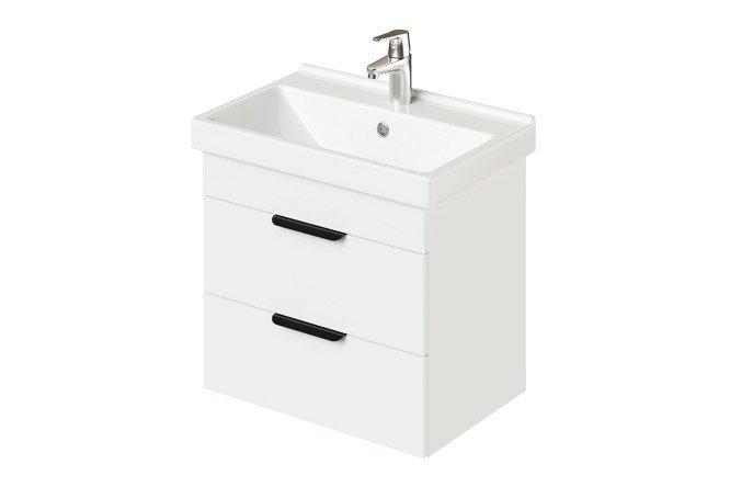 Изображение товара Тумба подвесная Alta 60 60.5 см, цвет каркаса белый скандинавский , фасада белый скандинавский