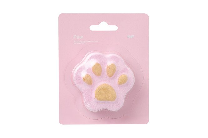 Бурлящая бомбочка для ванны HOFF Paw 90 г