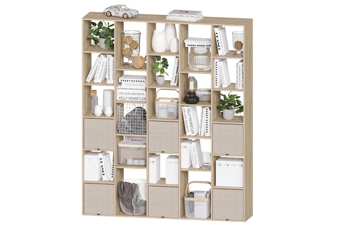 Изображение товара Стеллаж СТ 215С из ЛДСП в цвете дуб Сонома