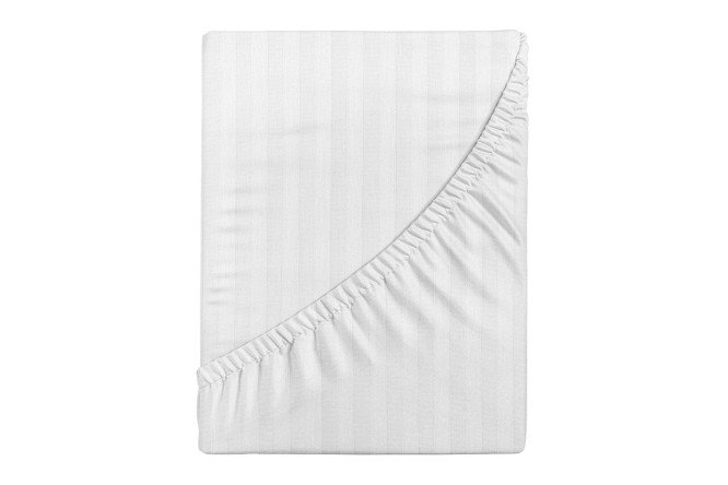 Простыня на резинке Stripe Premium Royal Страйп-сатин 160х200 см