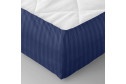 Простыня на резинке Stripe Premium Indigo Страйп-сатин 160х200 см