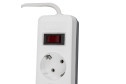 Сетевой фильтр Uniel Standard S-GSR5-3 U2C1 WHITE/GREY с заземлением 3 м