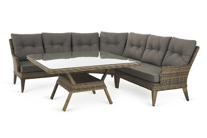 Изображение товара Набор садовой мебели Belize цвет коричневый, прозрачный