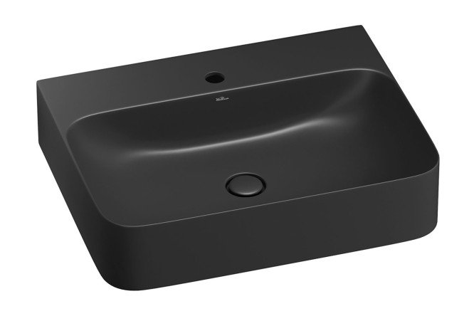 Изображение товара Раковина накладная Clermont 302610000 60х13.5х47 см черный матовый фарфор