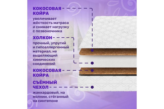 Матрас Classic Cocos 60х120 см