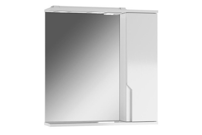 Изображение товара Шкаф-зеркало с подсветкой Домино Optima 65 правый 65.4х68.6х15.1 см