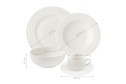Столовый сервиз на 4 персоны NADOBA Aurora 20 предм., Фарфор