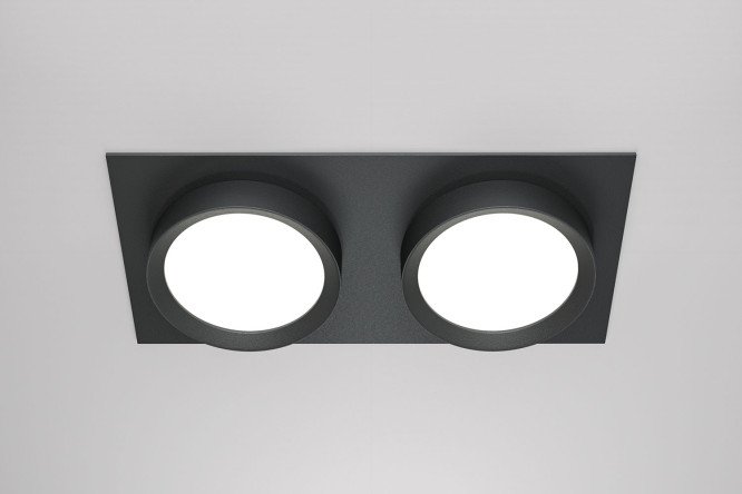 Светильник встраиваемый MAYTONI Downlight Hoop 22x4.5x11 см, GX53