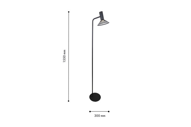 Светильник напольный FAVOURITE Metrics 23x155x30 см, LED