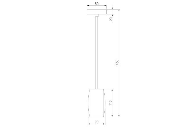 Фото 7 Светильник подвесной EUROSVET Bonaldo 2 кв.м., 8х35х8 см, LED