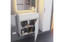 Тумба для ванной подвесная Modul 393020546 60 см, цвет каркаса белый матовый, фасада белый матовый