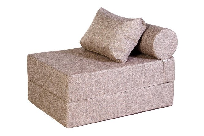 Изображение товара Кресло-кровать Валентина с рогожкой размеры 200х20х75 см кровать 75х200 см