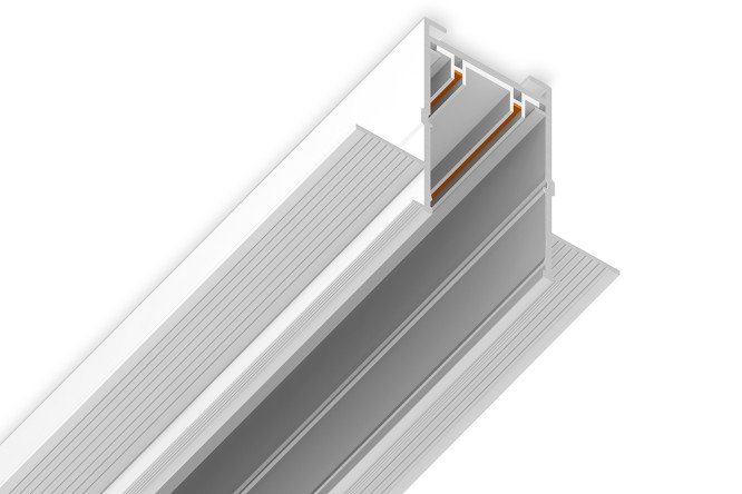 Изображение товара Встраиваемый шинопровод AMBRELLA LIGHT Magnetic 220V 6.25x5.6x200 см белый
