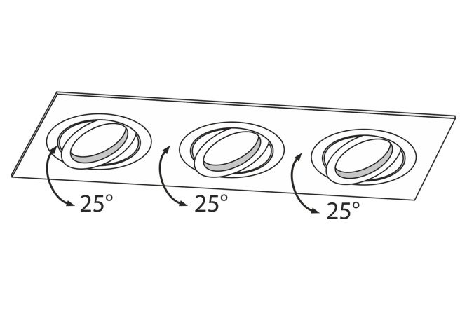 Светильник встраиваемый MAYTONI Downlight Atom 25.6x6x9.2 см, GU10