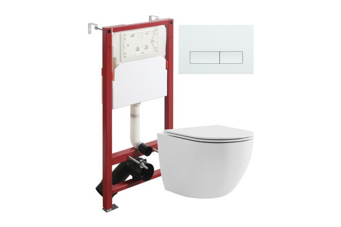 Изображение товара Унитаз с инсталляцией подвесной ATI03100+APB288