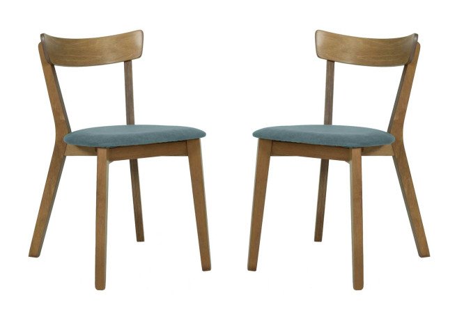 Изображение товара Комплект стульев Моника 43.5х78х51.5 см искусственная замша буковые ножки