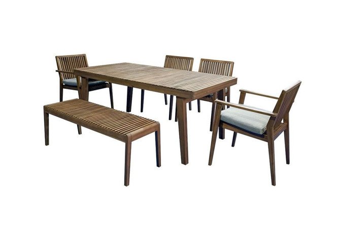 Скамья JOYGARDEN Мона цвет каркаса натуральный тик