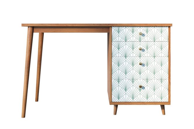 Изображение товара Письменный стол Berber BB31 с тумбой, современный дизайн, 120х75х60 см