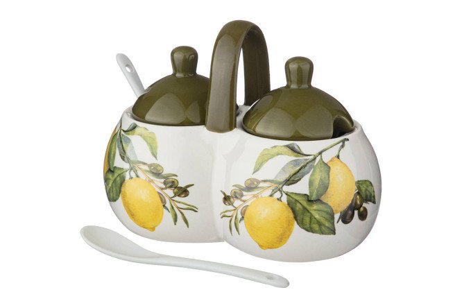 Изображение товара Банка с двумя секциями Лемон Три 17х10х13 см 320 мл