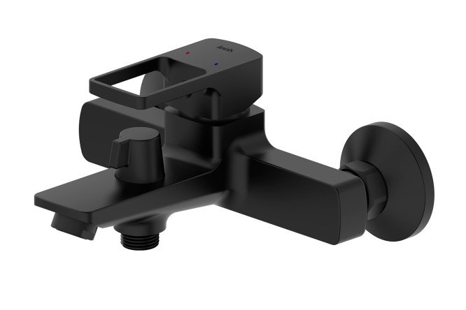 Изображение товара Смеситель для ванны IDDIS Bild латунь черный рычажный