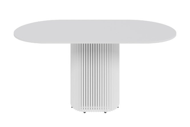 Изображение товара Стол GENGLASS Trubis oval с трубчатым подстольем 160х75х80 см