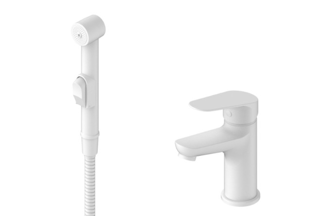 Изображение товара Гигиенический душ ESKO Kazan white KZ27HW, со смесителем Изображение товара Гигиенический душ ESKO Kazan white KZ27HW, со смесителем