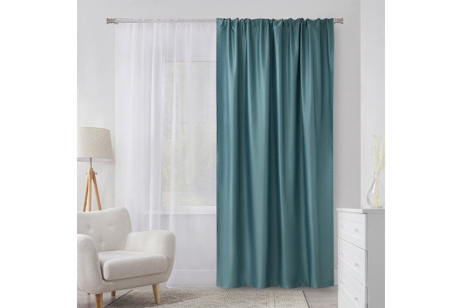 Изображение товара Штора на ленте ESTUDI BLANCO Malfa 180x280 см цвет голубой
