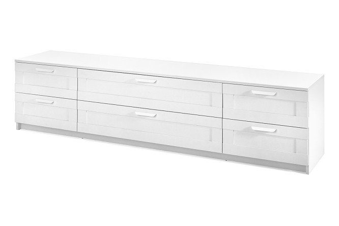 Изображение товара Тумба под ТВ Скаген белая современная мебель для гостиной