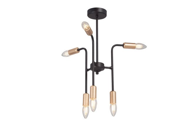 Люстра V3022-1/6PL 18 кв.м., 31.5x49x31.5 см, E14
