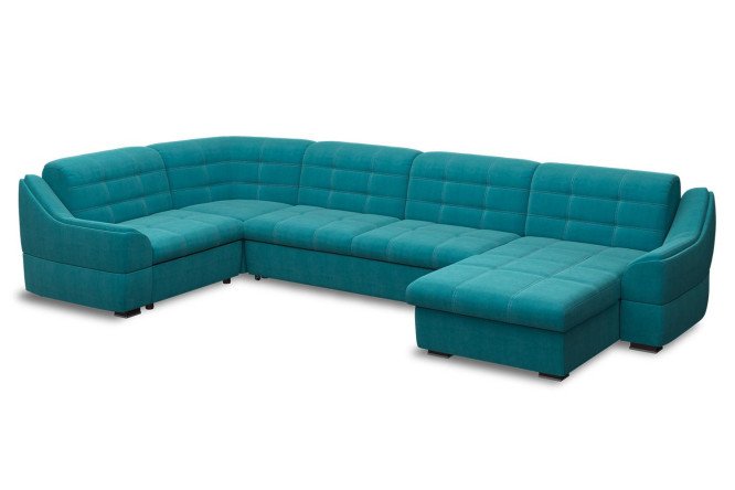 Изображение товара П-образный диван-кровать Антарес с механизмом Дельфин, размеры 417х92х222 см