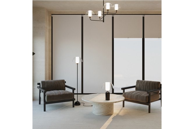 Светильник настольный MAYTONI Memory MOD177TL-01B E14, 30x42.5x30 см