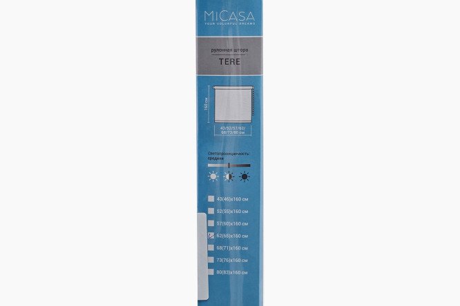 Фото 9 Рулонная штора MICASA Tere 57х160 см, цвет золотой