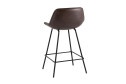 Стул полубарный Stool Group Деймон 49х92.5х47.5 см, цвет обивки коричневый, ножек чёрный