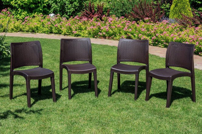 Изображение товара Комплект стульев July цвет каркаса коричневый, отделки коричневый