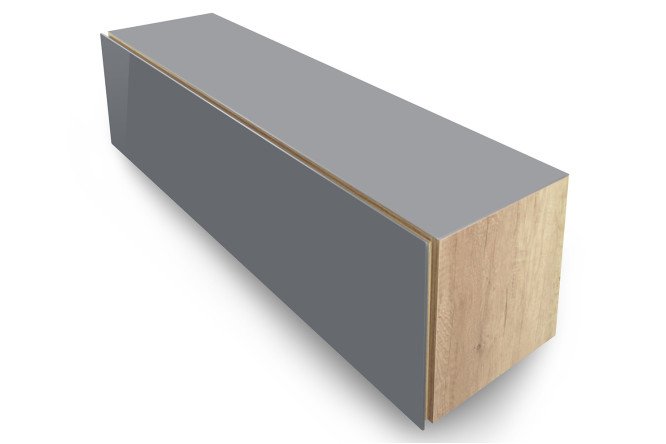 Изображение товара Тумба под ТВ MD Color 120х30х30 см серый графит и дуб Каньон