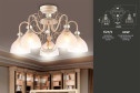 Люстра AMBRELLA LIGHT Traditional 14 кв.м., 60x38x60 см, E27