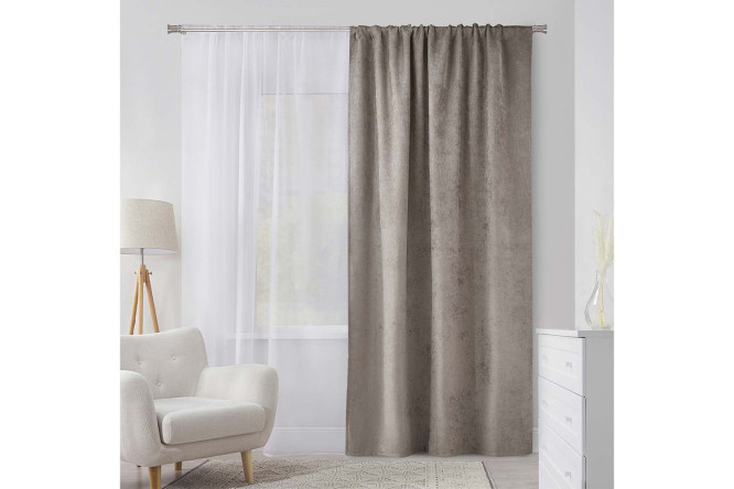 Изображение товара Штора ESTUDI BLANCO Deli 180x280 см темно-серый универсальная лента