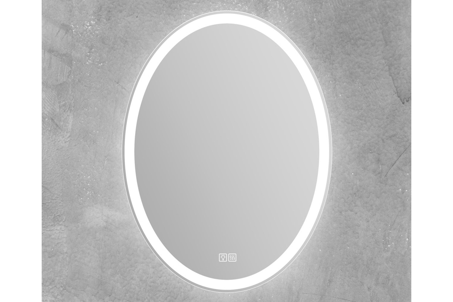 Зеркало с подсветкой BELBAGNO SPC-VST-600-800-LED-TCH-WARM с подогревом 60х80 см