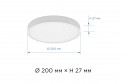 Светодиодная панель накладная LED APEYRON 06-42 22x1.7x22 см, LED