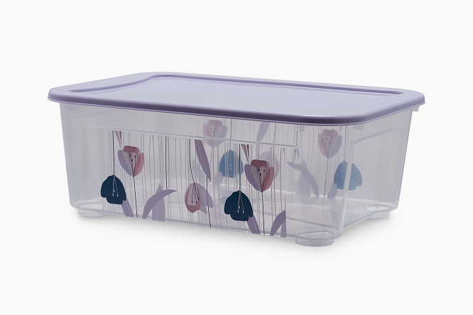 Изображение товара Ящик универсальный Tulip с крышкой 38.9x14.5x27.5 см, 10 л