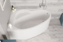 Ванна пристенная VAGNERPLAST Flora VPBA151FLA3LX-04 Left 150x100 см