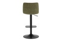 Стул барный Stool Group Tyler 45х85.5х49.5 см, цвет обивки зелёный, ножек чёрный