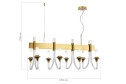 Люстра подвесная ST LUCE Vetrano 14 кв.м., 120х50х46 см, E14