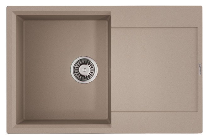 Изображение товара Врезная кухонная мойка OMOIKIRI Daisen 78T-SA 78х51х23 см с крылом