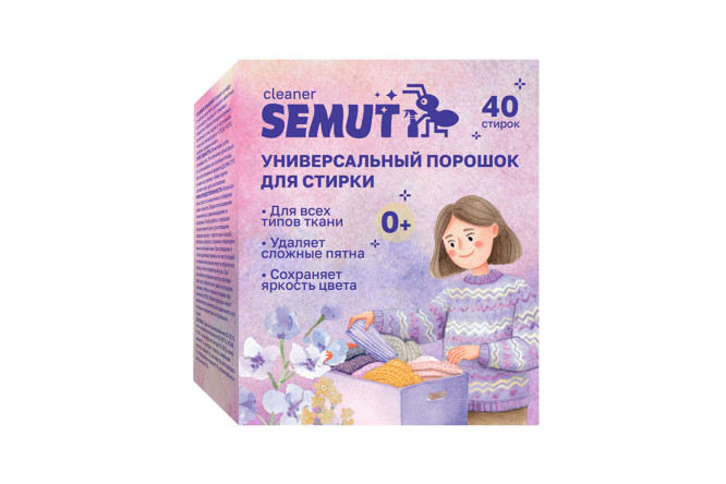 Изображение товара Стиральный порошок Semut для всех типов белья Изображение товара Стиральный порошок Semut для всех типов белья