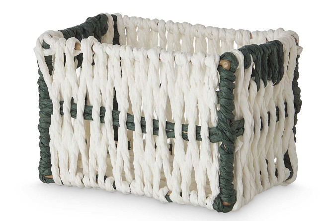 Изображение товара Корзина Nordic 12х8х8 см белая для хранения аксессуаров и мелочей