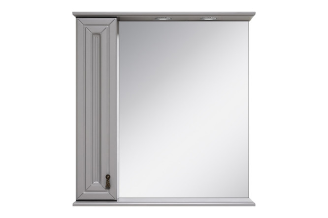 Изображение товара Зеркало-шкаф с подсветкой Лувр 75х80х18 см для ванной