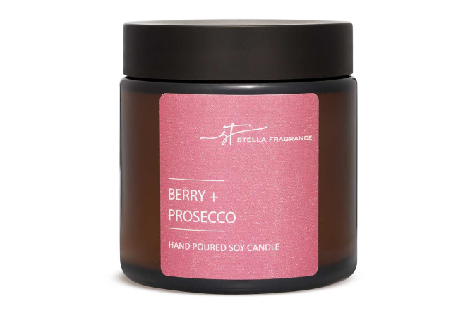 Свеча в банке Berry + Prosecco 6 см